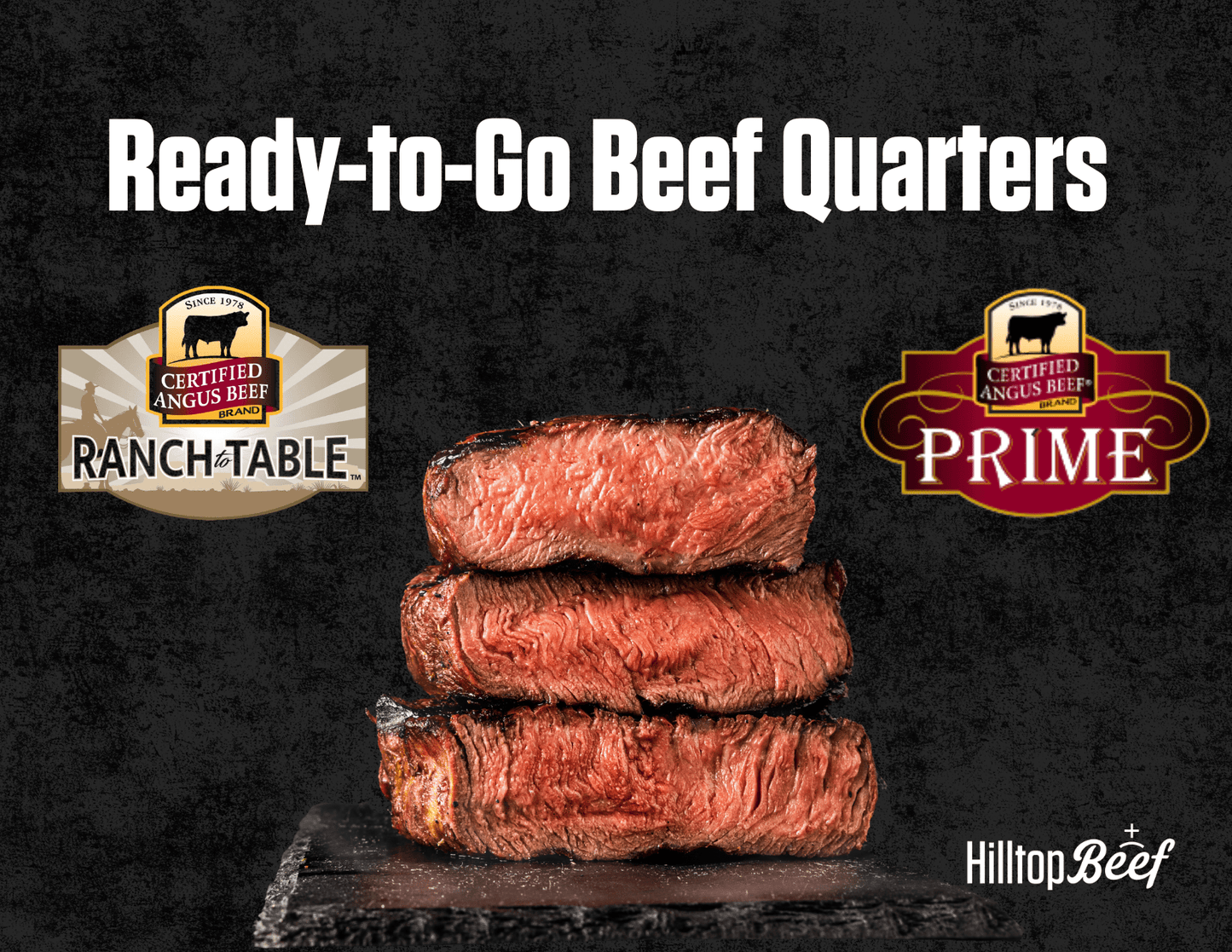 PRIME Ready - to - Go Beef Quarter - Hilltop Beef